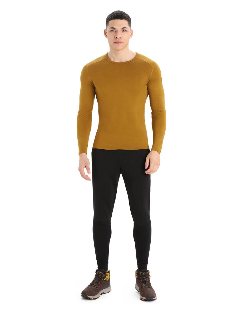 Clove Icebreaker Merino 260 Tech Long Sleeve Crewe Thermal Top Men's Base Layers | AU 1394MQZA